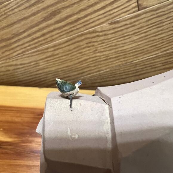 Vintage A. Torreon Rhino Signed Artisan Sculpture Figurine Ceramic 4" Uruguay - Picture 4 of 10